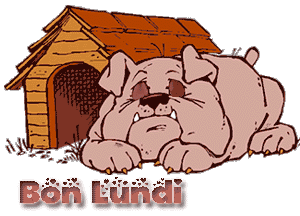 Gif Bon lundi chien